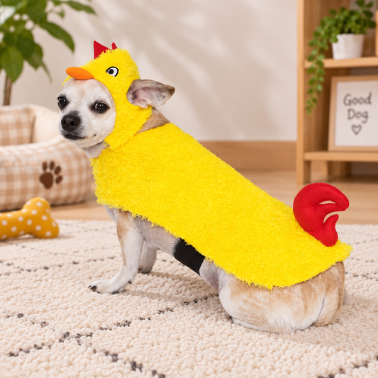 Yellow Chicken Pet Costume