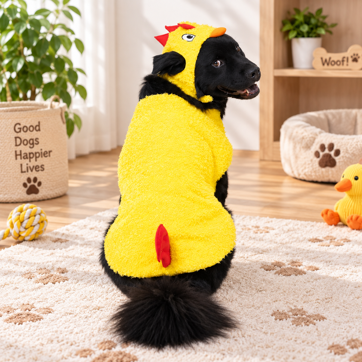 Yellow Chicken Pet Costume