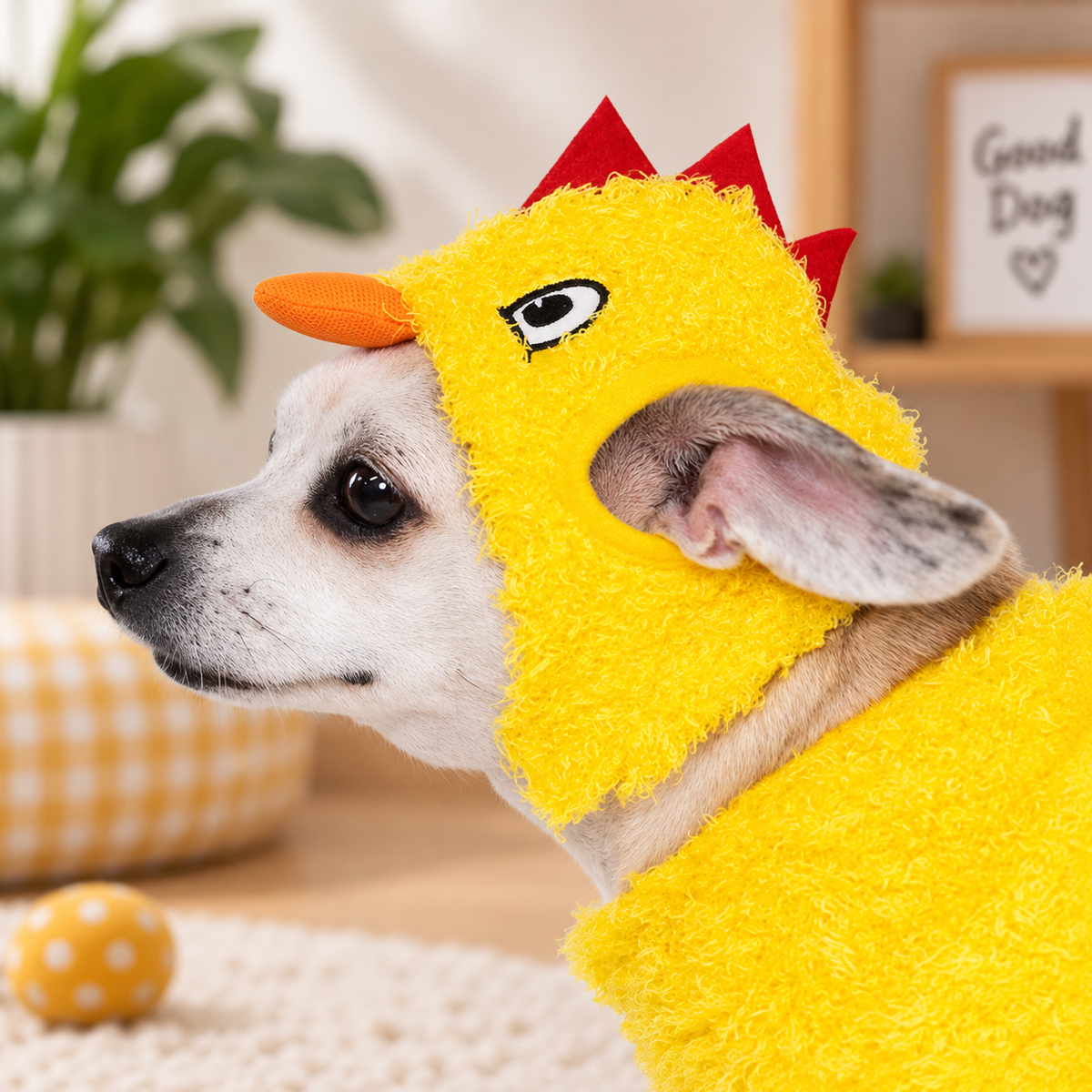 Yellow Chicken Pet Costume