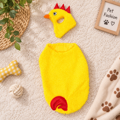 Yellow Chicken Pet Costume