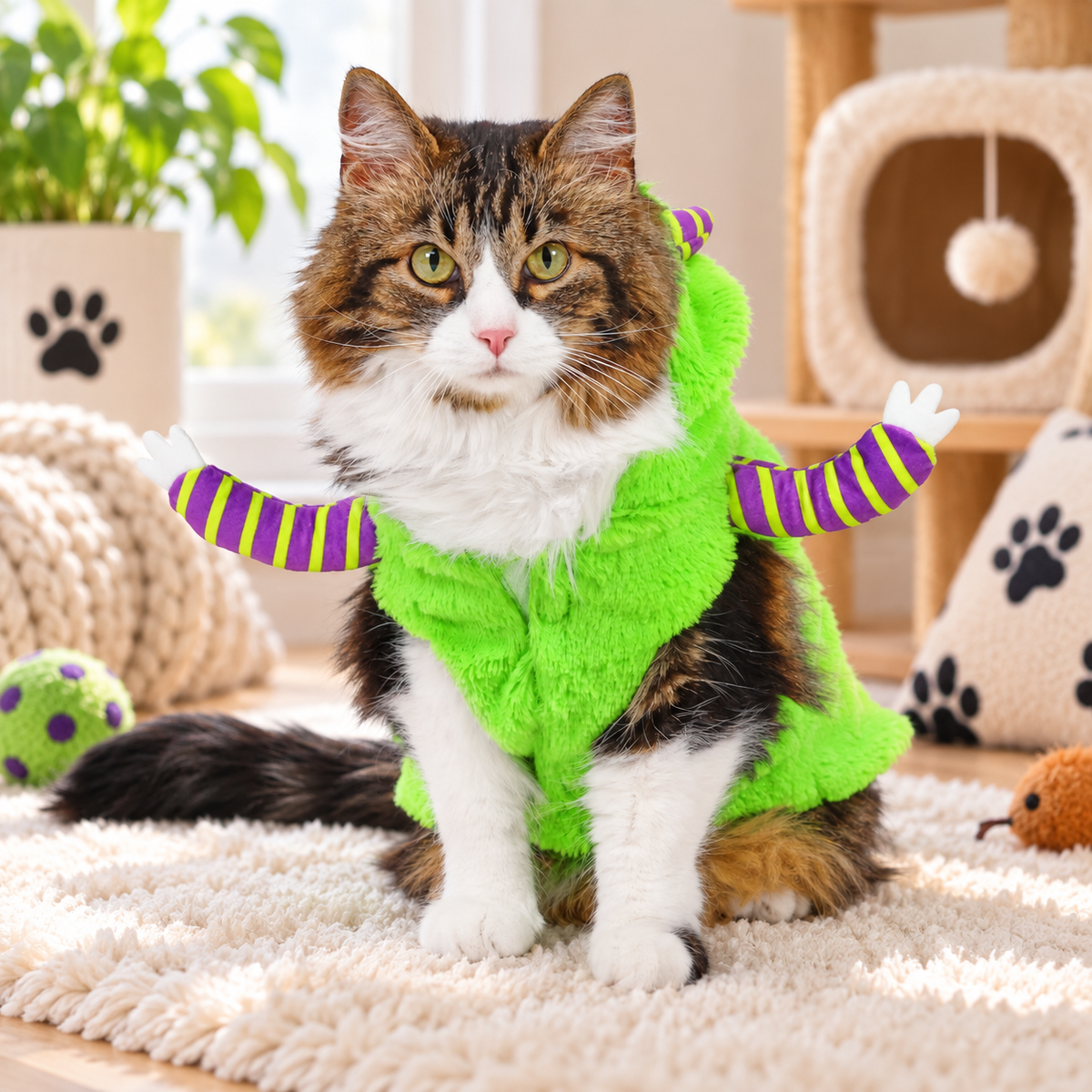 Green Monster Pet Costume