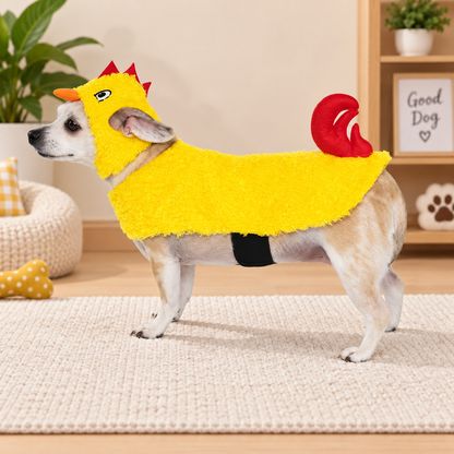 Yellow Chicken Pet Costume