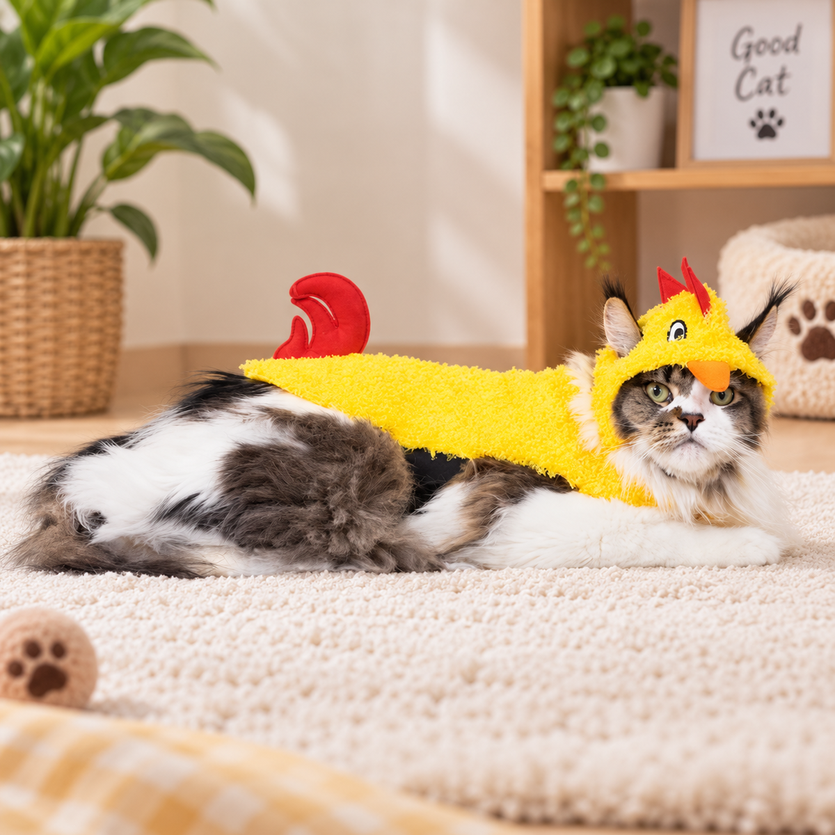 Yellow Chicken Pet Costume
